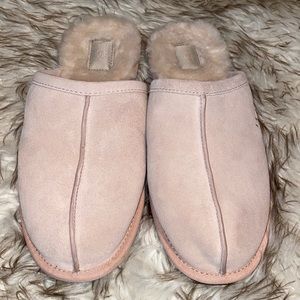 Ugg Women's Scuffette Pink Shearling Mule Slippers Size 10 BNNB